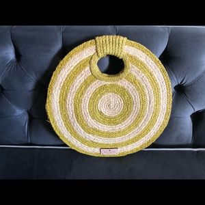 RARE! Kate Spade Olive and Khaki Woven Handbag